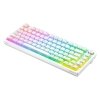 Savio Klawiatura mechaniczna bezprzewodowa SAVIO PHENIX WHITE Gateron Yellow, Pudding